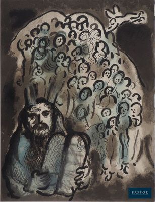une image représentant un tableau où l'on voit un homme entouré d'un groupe de personnes
