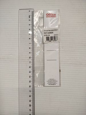 Lot de 10 - OFFICE DEPOT - Étiquettes dos étroit - 19x3.8cm …