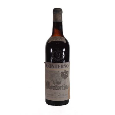 a bottle of wine that is sitting on a table