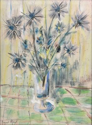 Fernand ROUX (1906-1994) Bouquet de fleur, Lithographie en c…