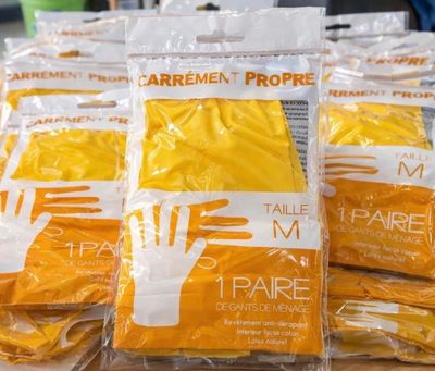 Lot de 40 paquets de paires gants ménage taille M