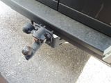 a close up view of a car ' s rear bumper