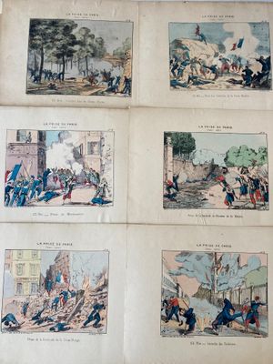 an old book with a bunch of pictures of people on it