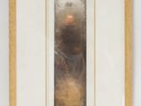 tableau représentant un homme barbu, encadré et accroché au mur