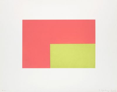 une image représentant un carré rouge et vert sur fond blanc