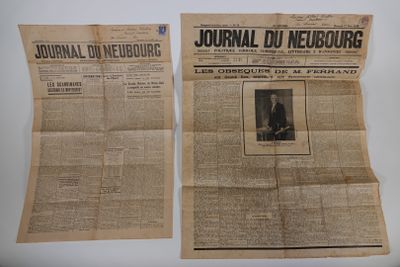 COUPURES Journal du Neubourg. Mercredi 27 mars 1929 et mercr…