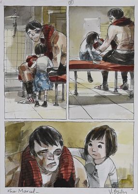 quatre photos d'un homme et d'une femme assis sur un banc
