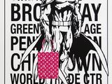 une affiche en noir et blanc représentant Batman
