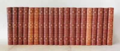 a stack of old books sitting on top of each other