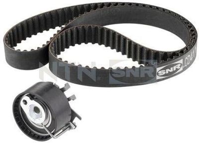 une paire de courroies de distribution pour une moto