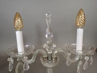 Dans le goût de BACCARAT. Paire de candélabres en cristal à … (photo 5)