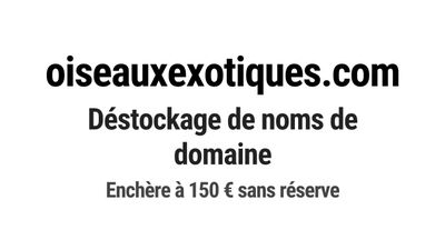 Nom de domaine oiseauxexotiques.