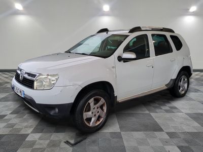 a picture of a white suv parked in a garage