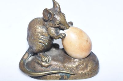 D'après Clovis Edmond MASSON (1838-1913), Souris grignotant … - Photo 1