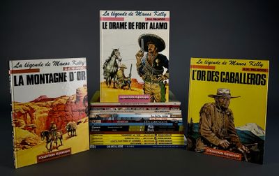 several books are stacked on top of each other on a table