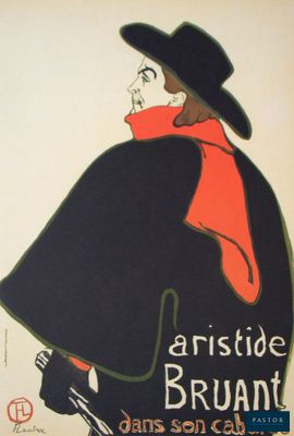 tableau représentant un homme vêtu d'un manteau noir et d'une écharpe rouge, tenant un pistolet