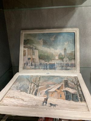 une image d'une peinture exposée dans une vitrine