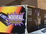 a box with a video game on it sitting on a table