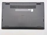 a close up of a laptop on a white surface
