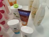 many different types of skin care products on the counter