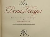 an open book with a picture of the title of the novel les dame - vives