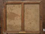 an image of a painting of a window in a wooden frame