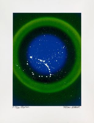 an image of a picture of a green and blue circle