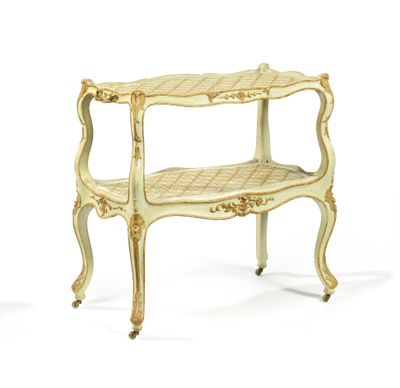 pair of louis xv style side tables in the louis xv style
