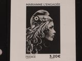 an image of a stamp with a woman ' s face on it