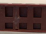 a toy train car that is sitting on a table