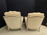 pair of french style chairs in the manner of person