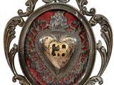 an image of a picture of a heart with a key in it