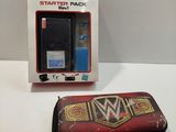 a case that has a picture of a wrestling match on it