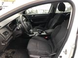 the interior of a white car with black leather seats and dashboard