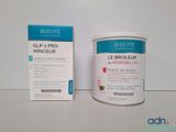 the container of the product is next to the box of the product
