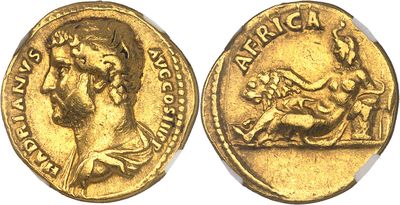 a gold coin with an image of a man on a horse