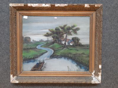 une photo d'un tableau accroché au mur