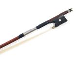 violin bow on a white background with a black handle