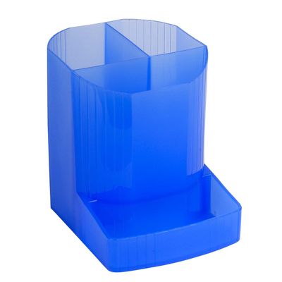 EXACOMPTA - Pot à crayons MINI OCTO - Bleu glacé translucide…