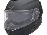 un casque noir muni d'une visière transparente