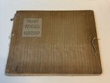 a brown box with writing on it sitting on a table