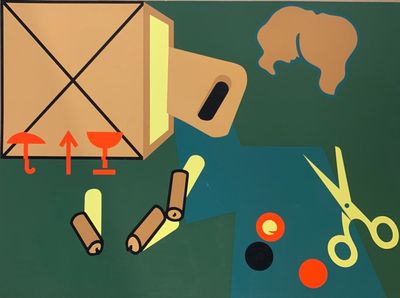 Hervé TELEMAQUE (1937-2022) Tribute to Picasso, 1972
