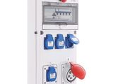 an image of a control panel with a red button