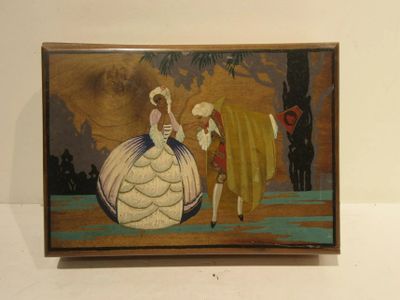 a picture of a painting of a woman and a horse