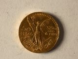 une pièce d'or représentant une femme, sur un fond blanc