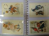 four pictures of children playing in a book together