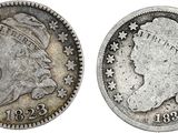 gros plan d'une pièce de monnaie sur laquelle figure une tête de femme
