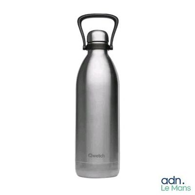 gourde isotherme en acier inoxydable avec poignée