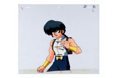 animation animation of a woman in a sailor suit holding a cell phone