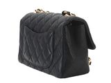 chanel black quilted lambskin flap bag